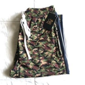 1K camo track pants